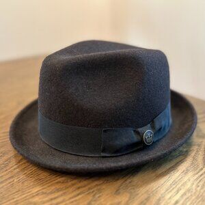 NWOT Goorin Bros Charlestown Grey Wool Fedora Trilby Pork Pie Hat Size Medium